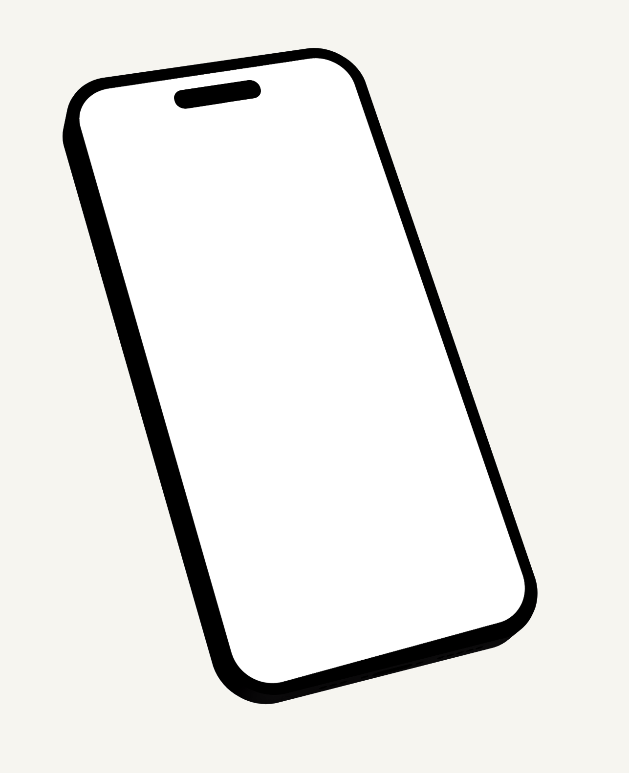 Digitale Broschüre auf dem iPhone